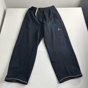Nike Air Jordan Jumpman Essentials Fleece Jogger Pants Men's Black Gold Size XL